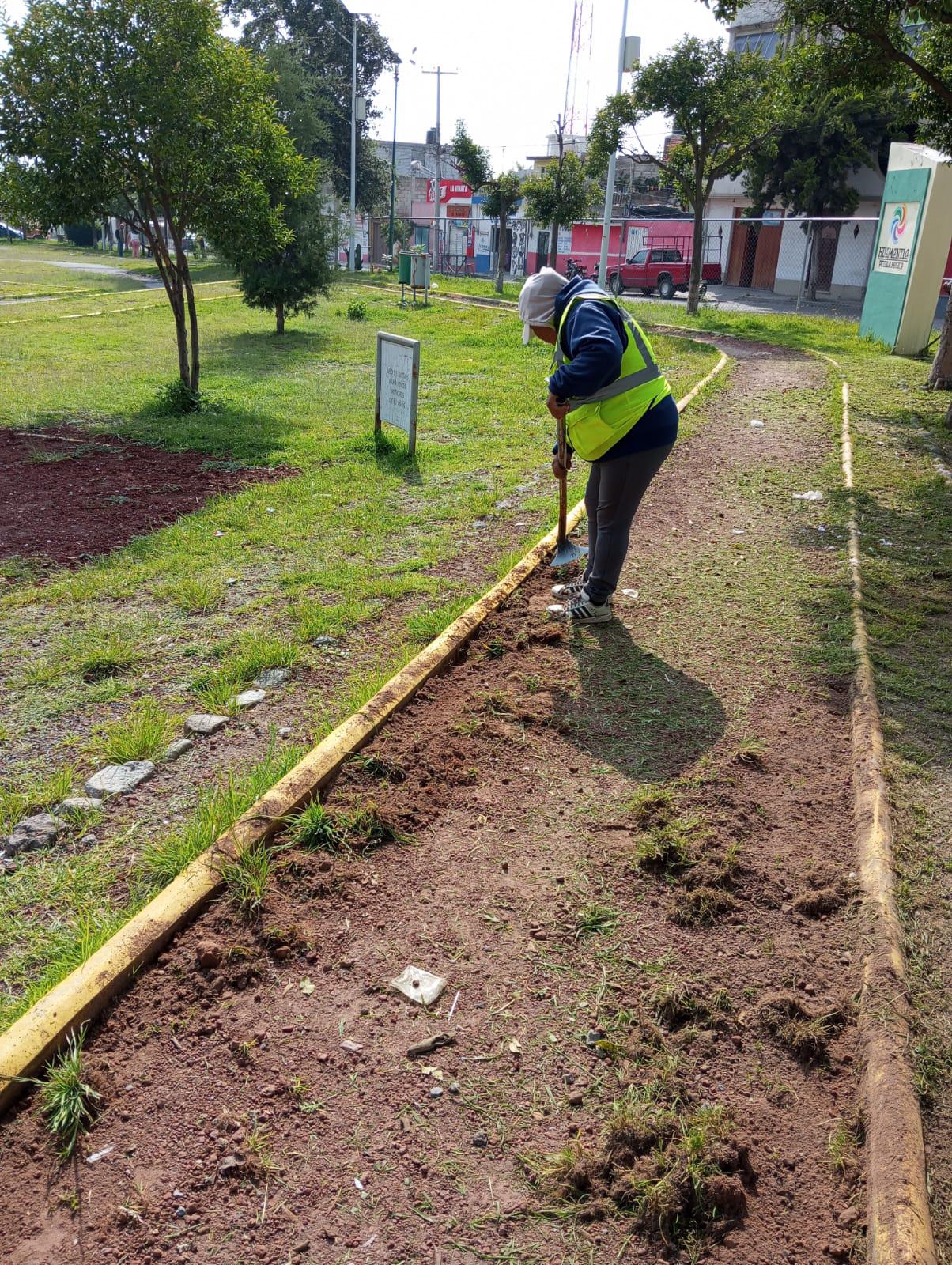 Continúan las labores de limpieza en el municipio: Huamantla se construye entre todas y todos